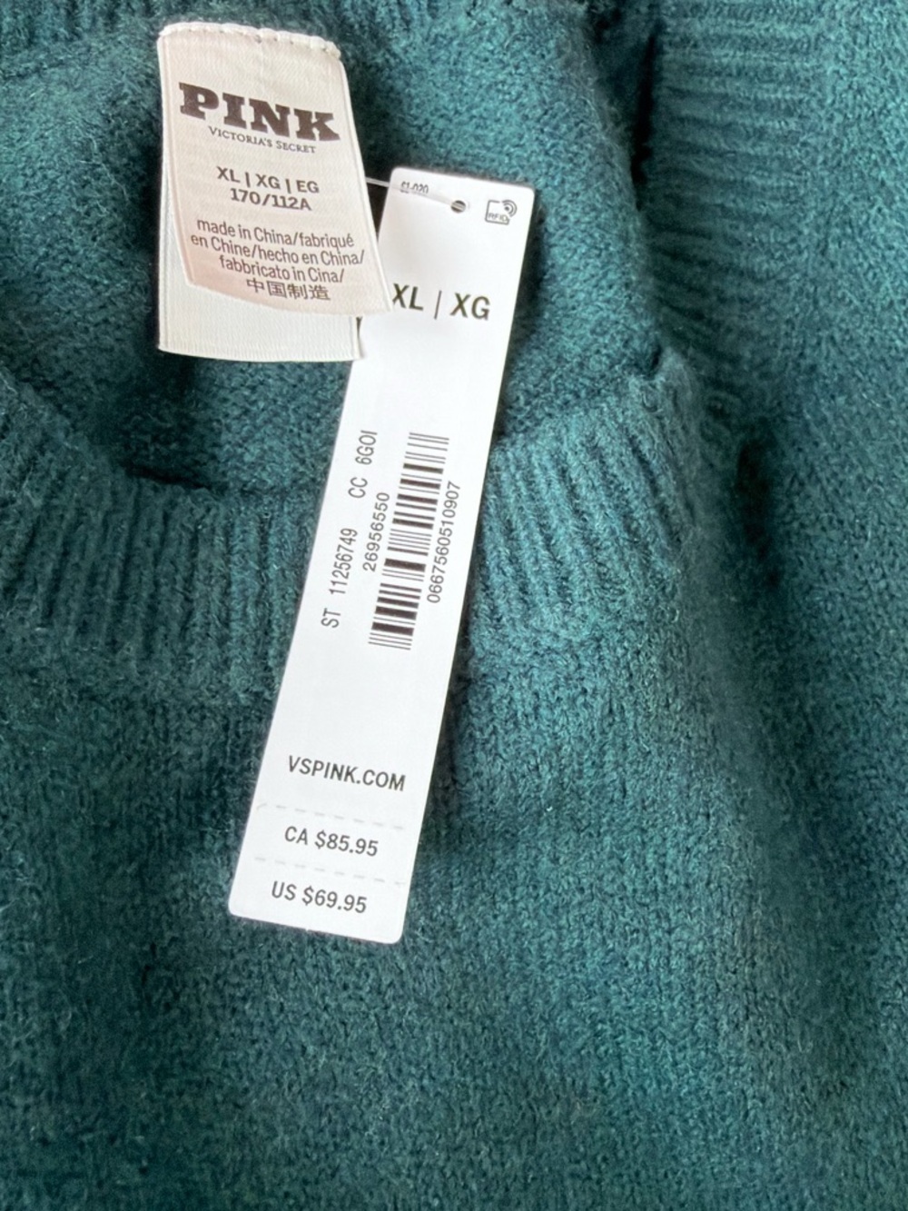VICTORIA SECRET PINK
COLLEGIATE KNIT
CREWNECK SWEATER - Picture 5 of 9